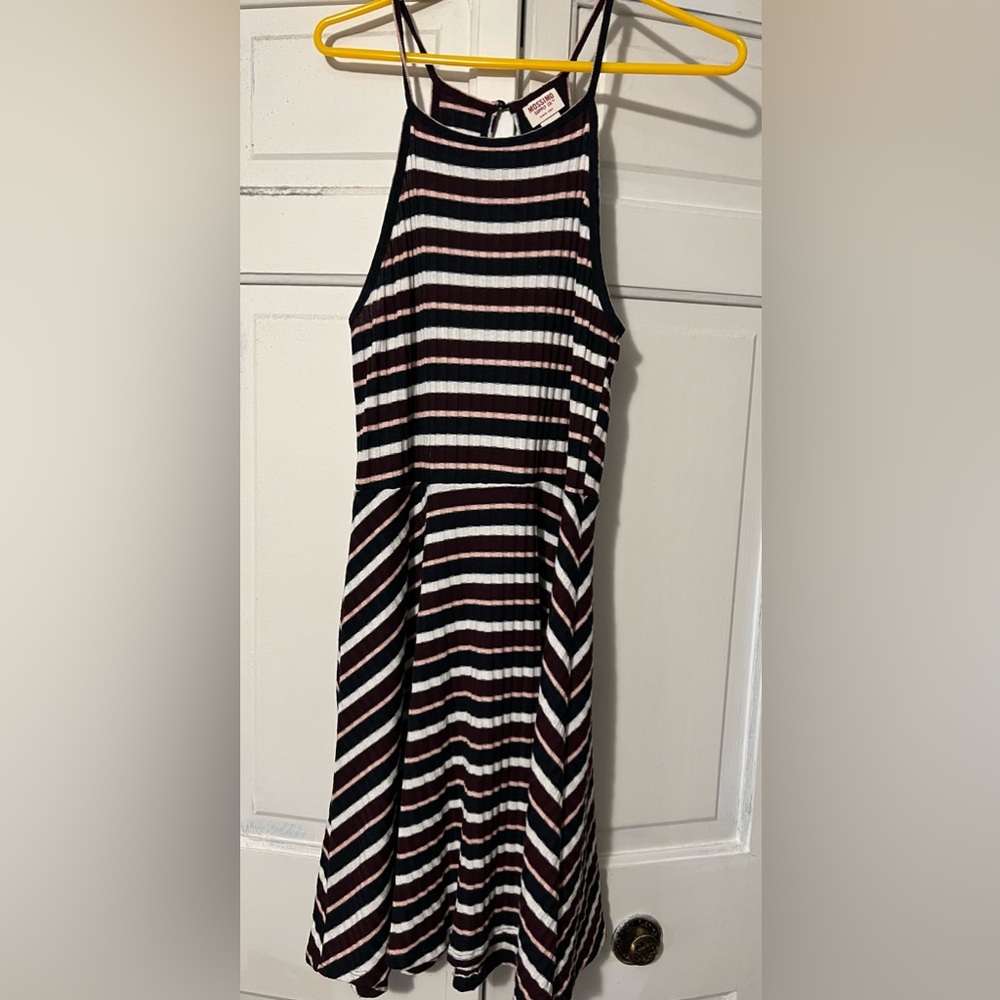 Striped Spaghetti Strap Dress